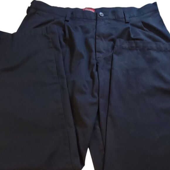 Merona Slacks Men's Black Pleated Tailored Classic sz 38/32 - Picture 3 of 13